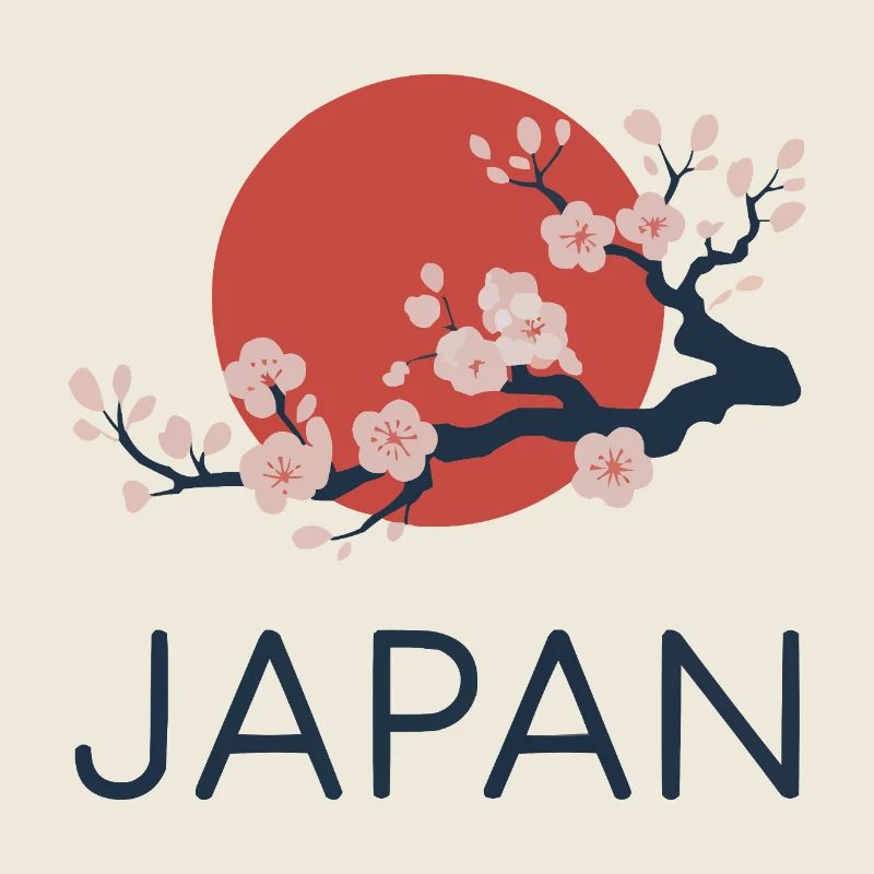 Minimal Cherry Blossom du Japon