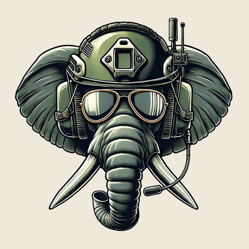 Elefant auf Mission