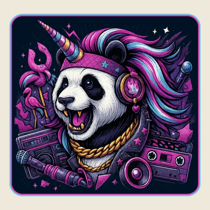 Panda Einhorn Party