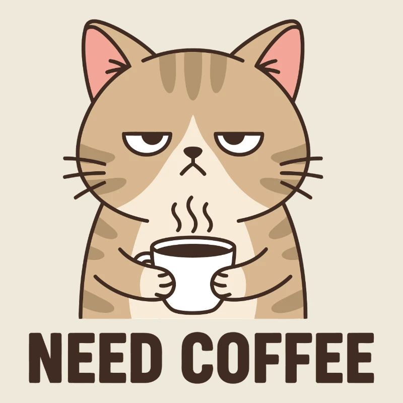 Kaffee Wütende Katze