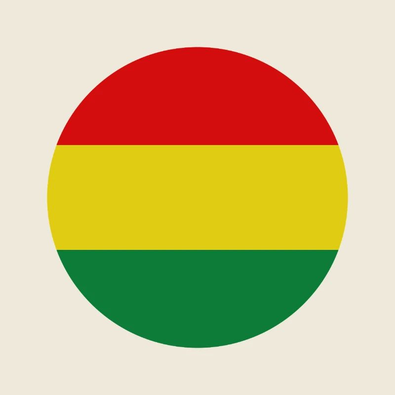 Drapeau rond bolivien