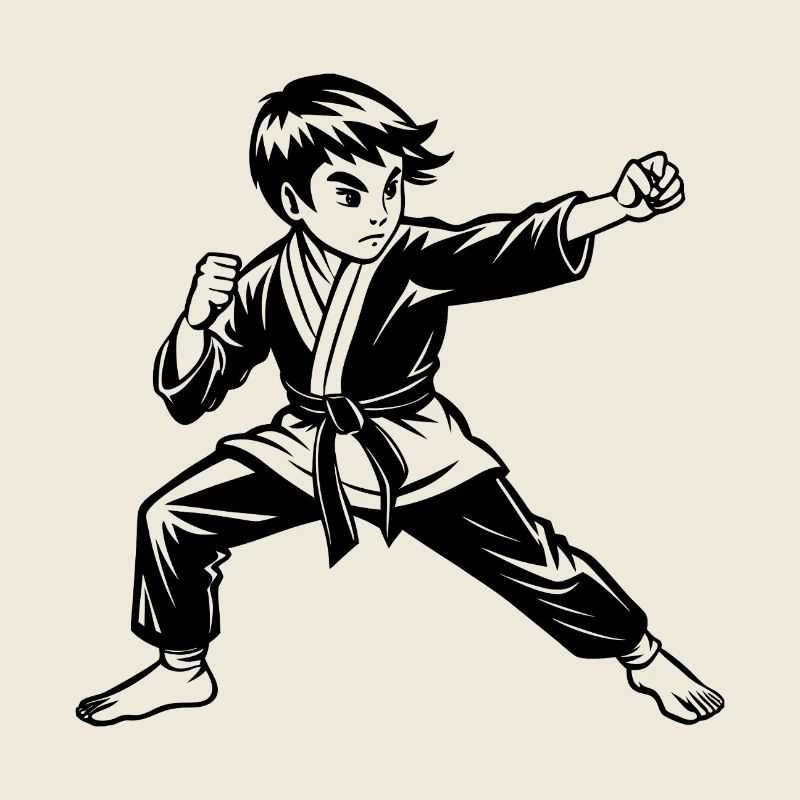 Jungen-Karate
