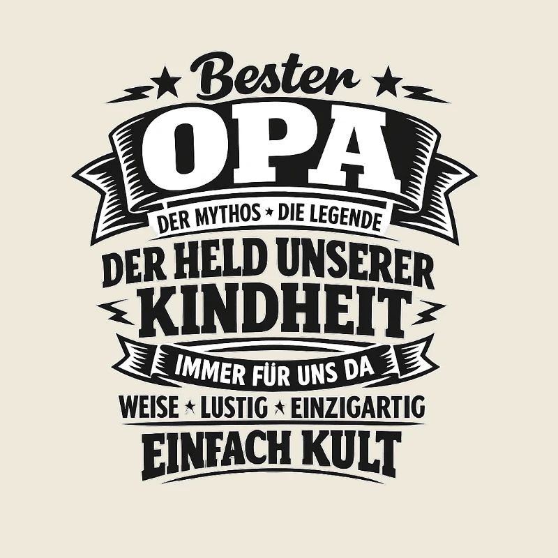 Bester Opa Held der Kindheit