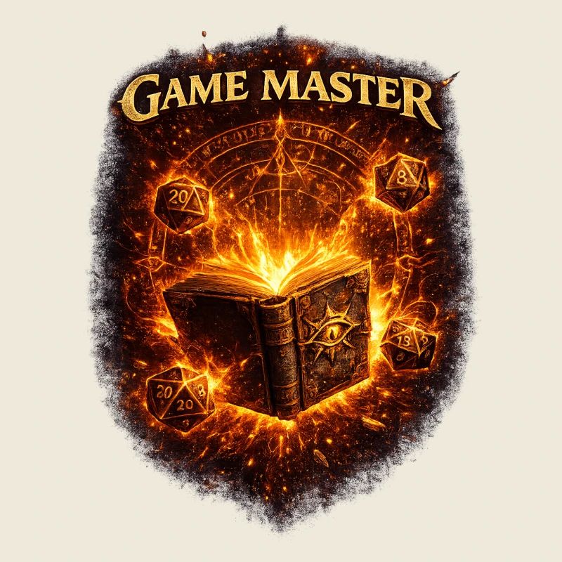 Game Master Fantasy RPG D20 Shirt