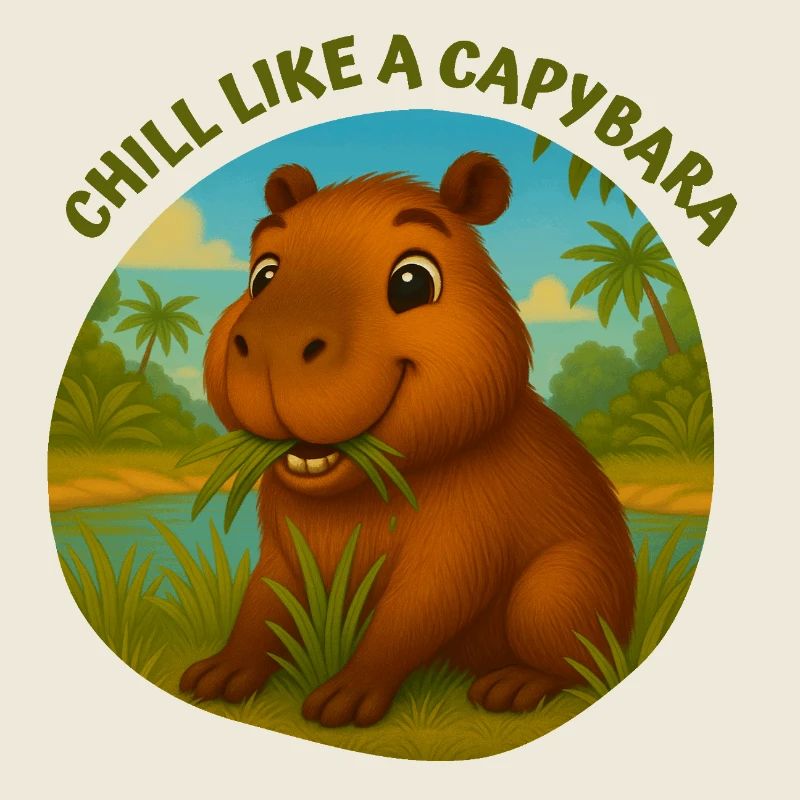 Entspann dich wie ein Kapybara