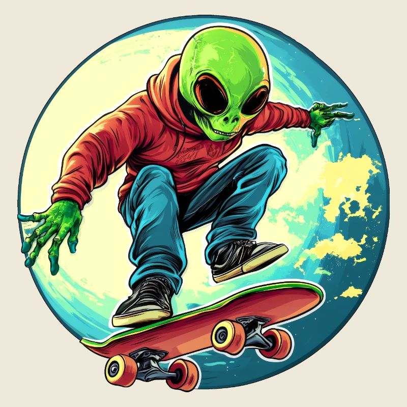 Skater Alien / Skateboarder