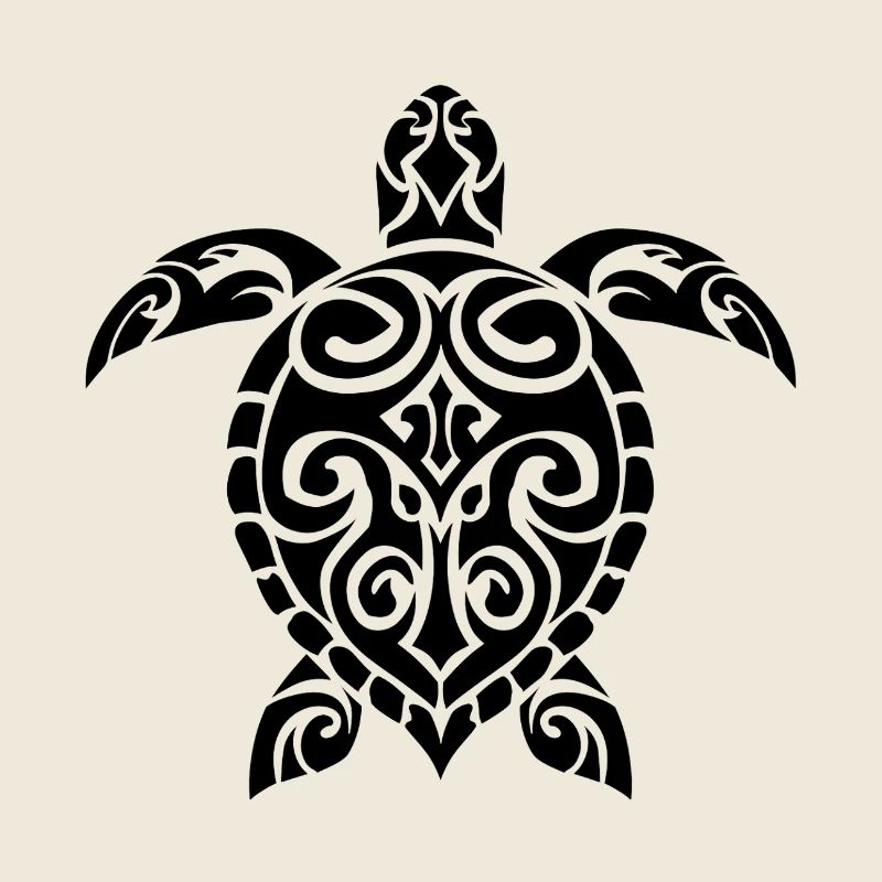 Maori-Schildkröten-Stammessymbol