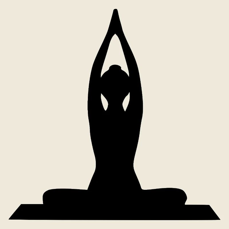 Formes de yoga Silhouettes noires