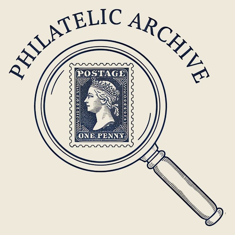 Stamp Archive Emblem Magnifier