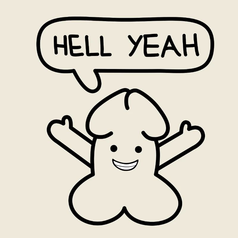 lustiges Junior 'Hell yes'-Emoticon