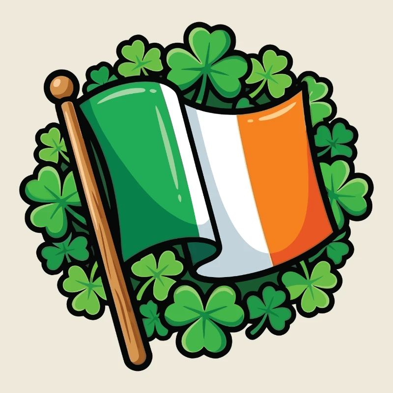 Irish Flag Clover Pride