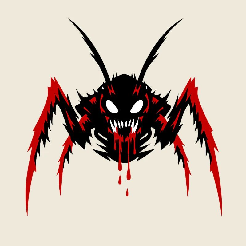 Dämonisches Insektenmonster
