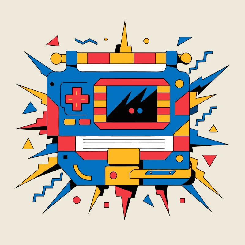 Retro-Neon-Konsole