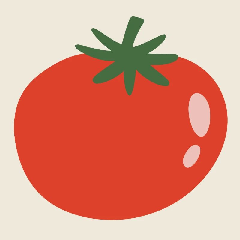 Vivid Tomato Minimalist Pop