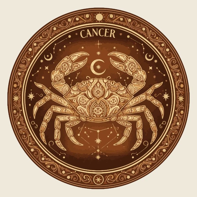 Krebs Mandala Sternzeichen
