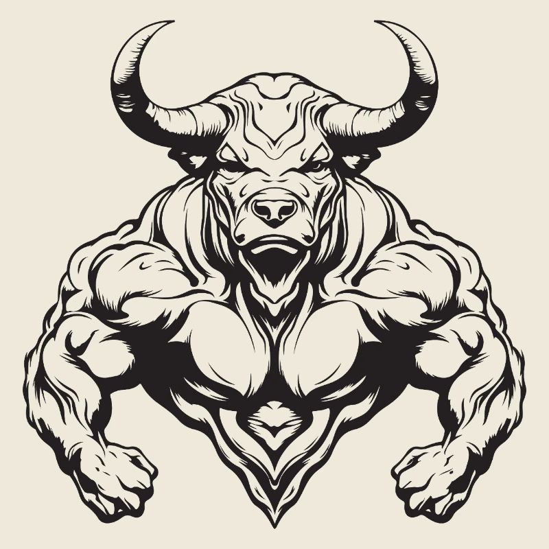 Bulle Stier Bodybuilding