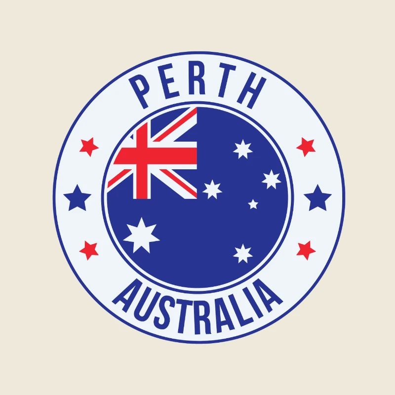 Perth Australia Circle Abzeichen
