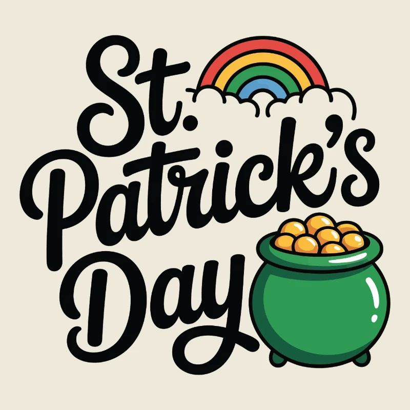 Pot d’or de la Saint-Patrick, Rainbow Lucky Design