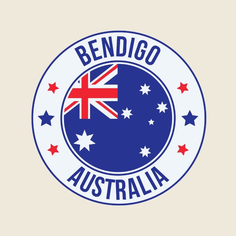 Bendigo-Australien-Emblem