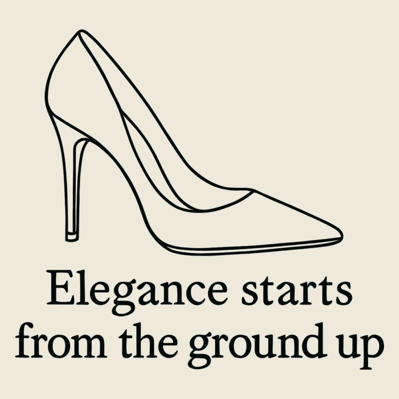 Art de la ligne de talons hauts – Citation de mode Élégance