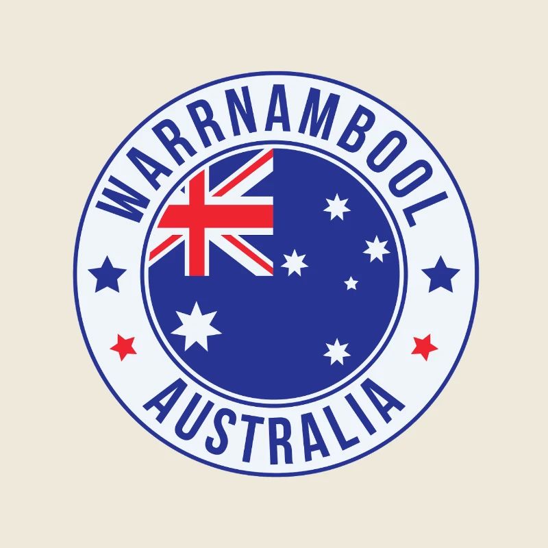 Warrnambool Australien Rundabzeichen