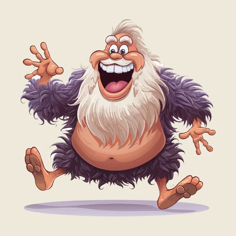 Cheerful woolly Yeti