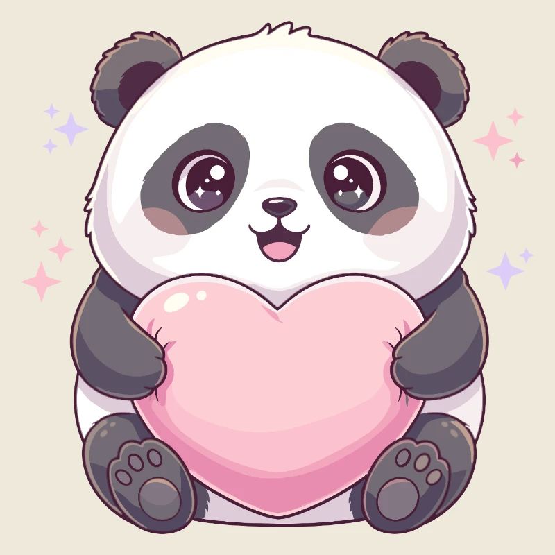 Panda Ami Cœur