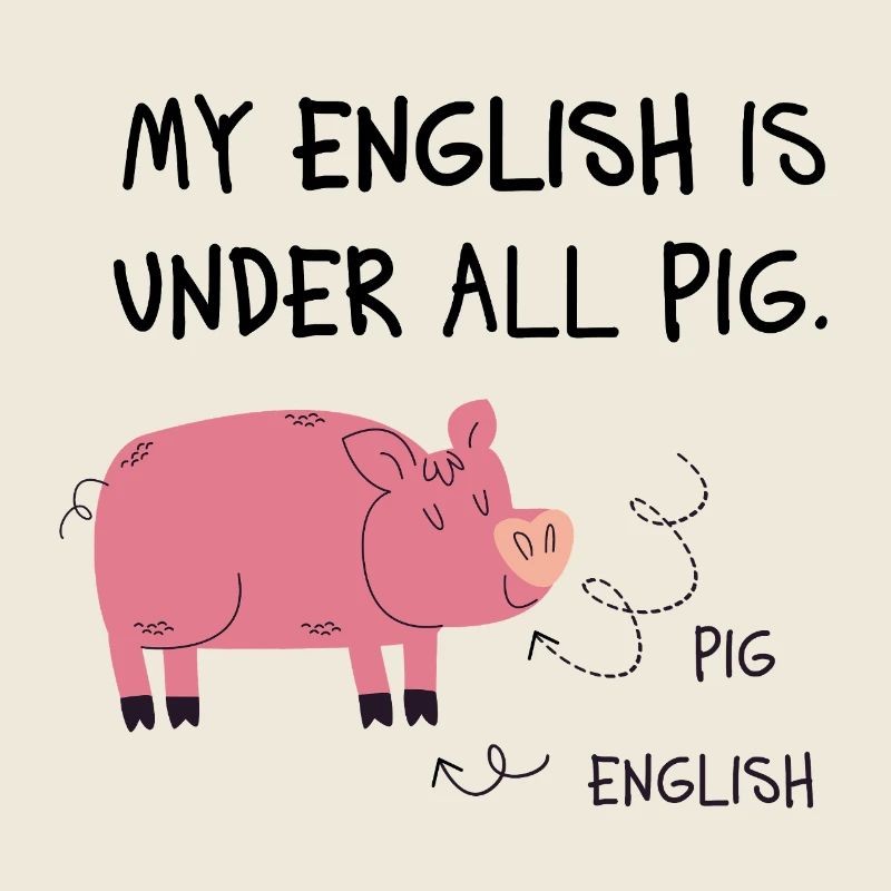 Cartoon anglais cochon Schwein
