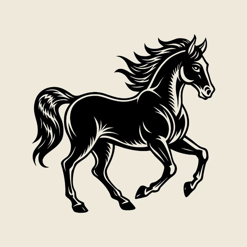Cheval au galop