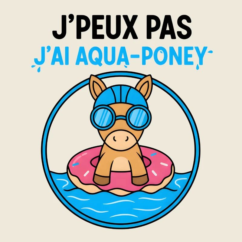 Aqua-Poney sur Bouée Donut