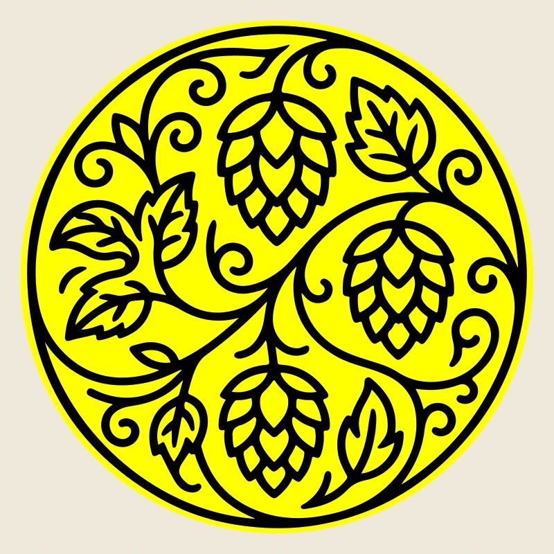 Symbole du houblon orge malt