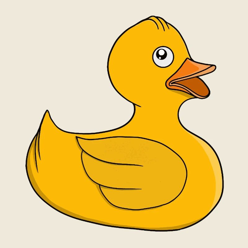 Canard en caoutchouc ensoleillé
