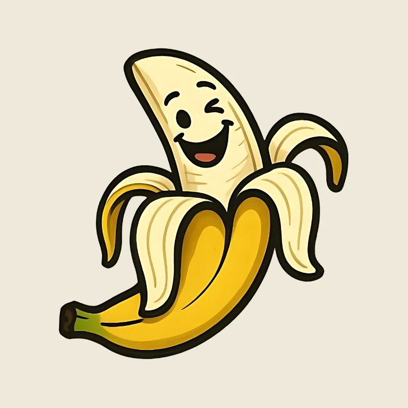 Banane Souriante Rigolote