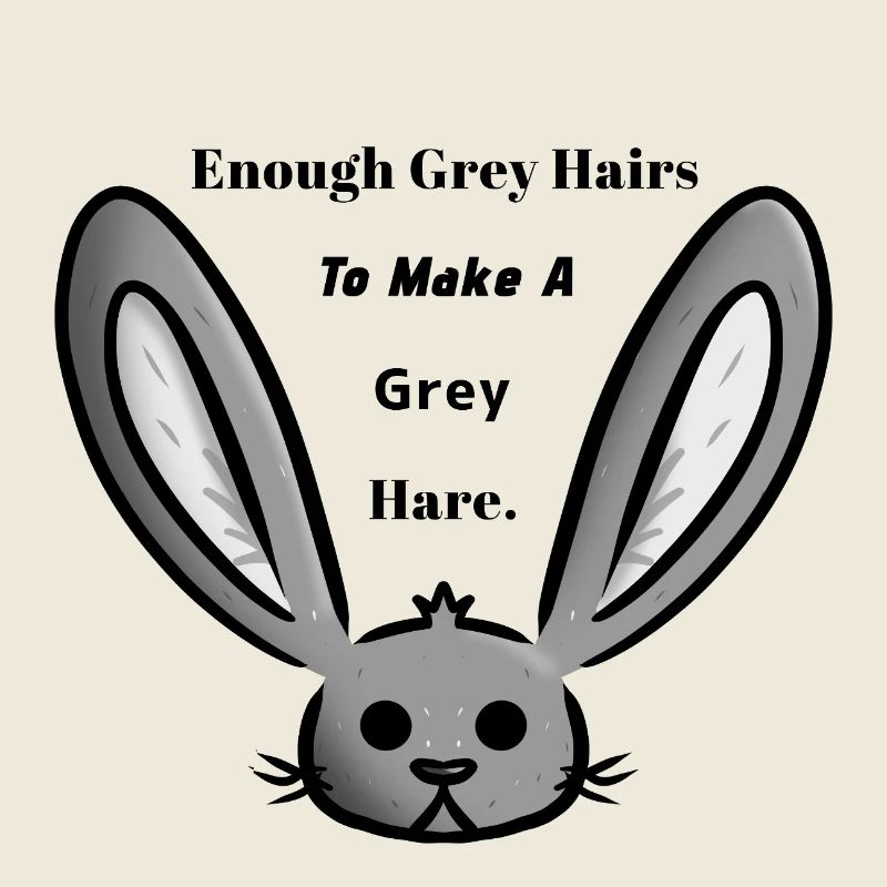Grauer Hase/Haare