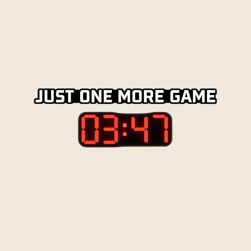 Nur noch ein Spiel Digitaluhr