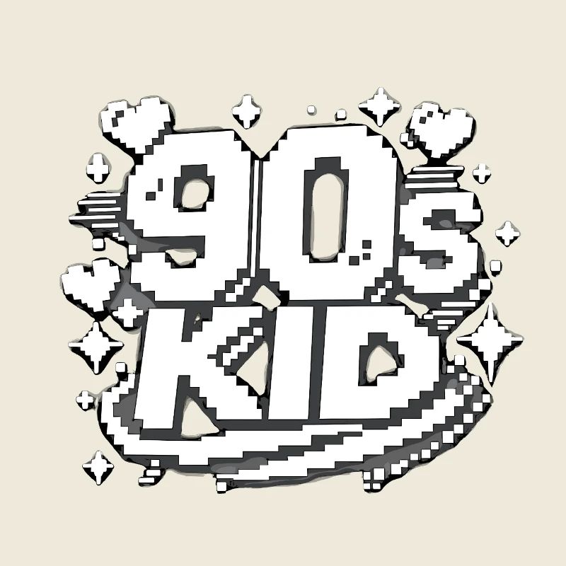 90er Kid Pixel Design