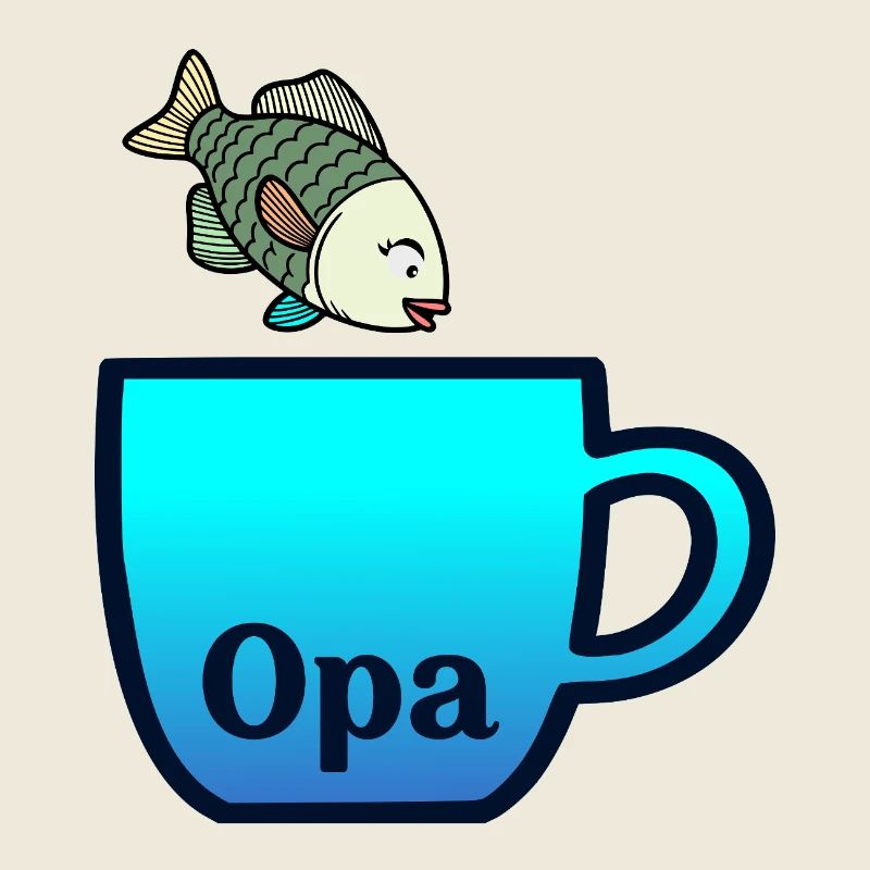 Opa Angler Fischer
