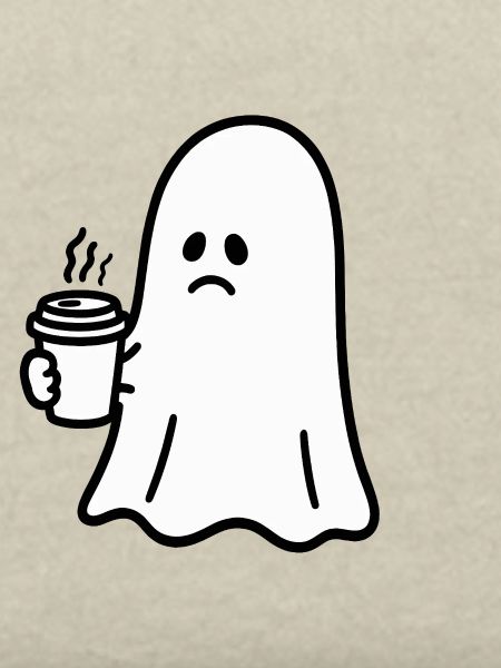 Geist Kaffee Halloween Süßes oder Saures