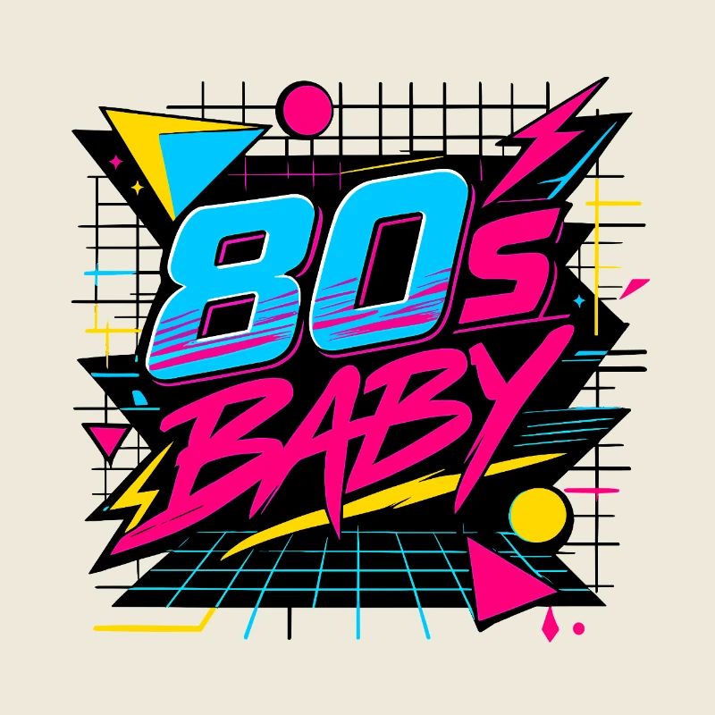 80s Baby Neon Retro