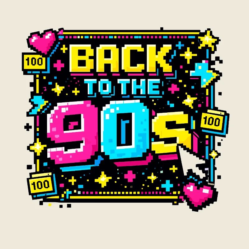 Retour au néon pixel des années 90