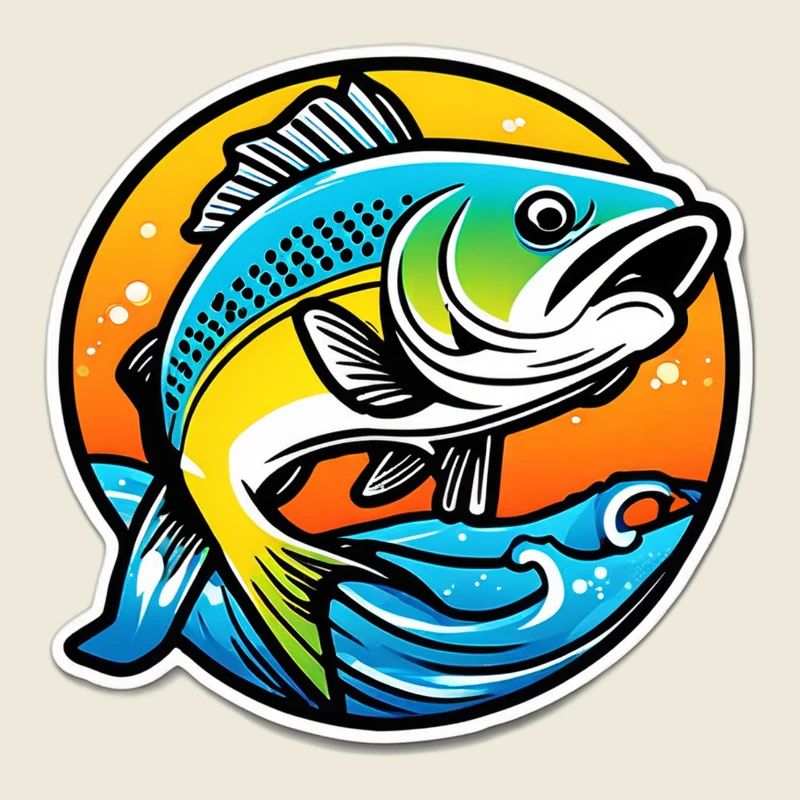 Bright rainbow bass