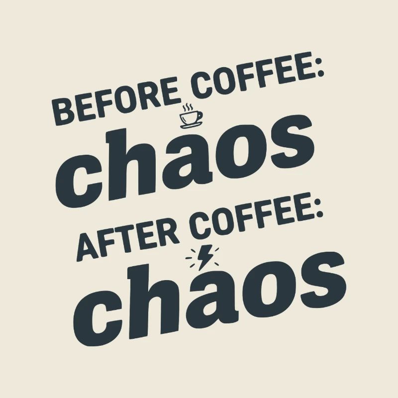 Before & After Coffee Chaos