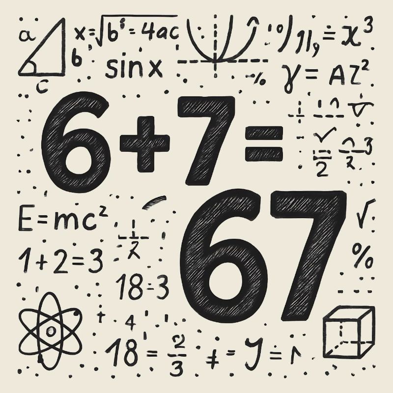 Six Seven 67 Meme 6+7=67 Italian Brainrot Humor