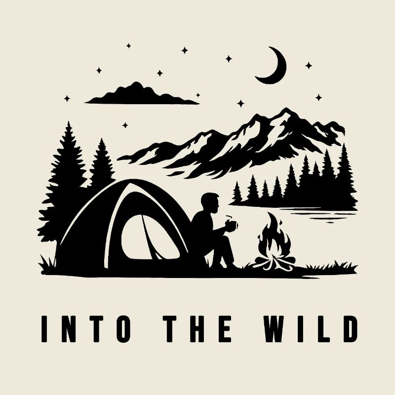 Impression noire minimale de nuit