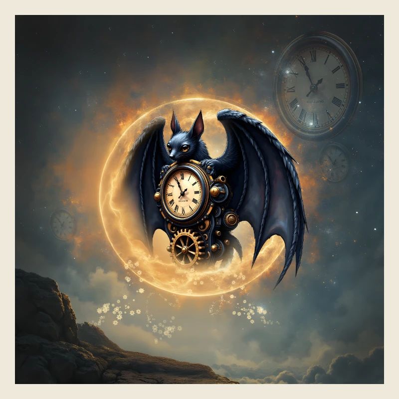 Montre ailée steampunk