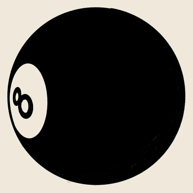Billardkugel Nummer 8 Pool - Illustration