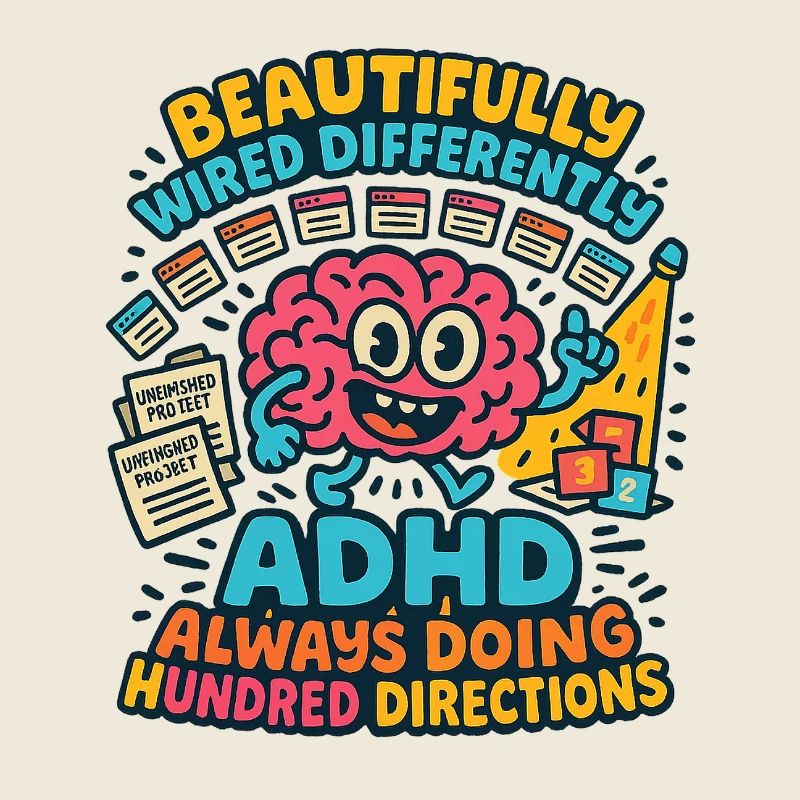 ADHD Always Doing Hundred Directions Neurodivergen
