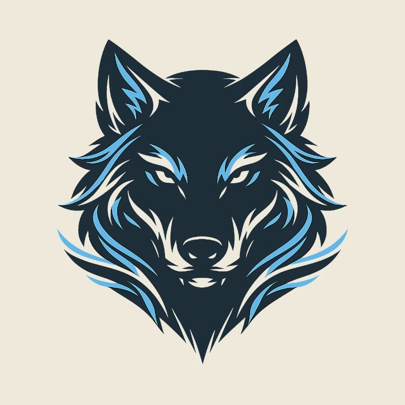 Blue Night Wolf Emblem