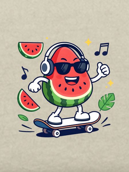 Pastèque Rythmée en Skate