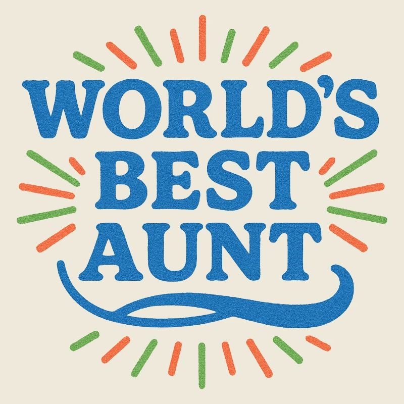 Célébration de la meilleure tante du monde